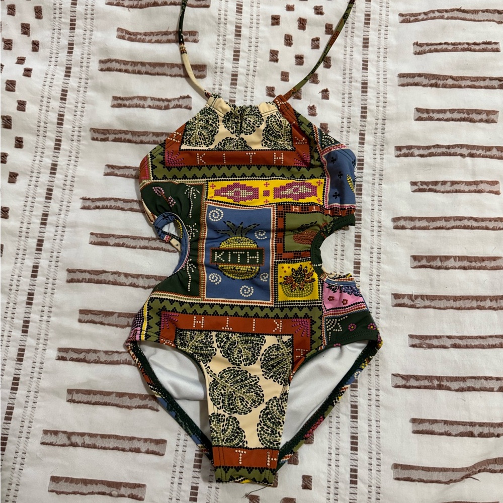 Kith Patchwork Print Swimsuit Toddler 2T